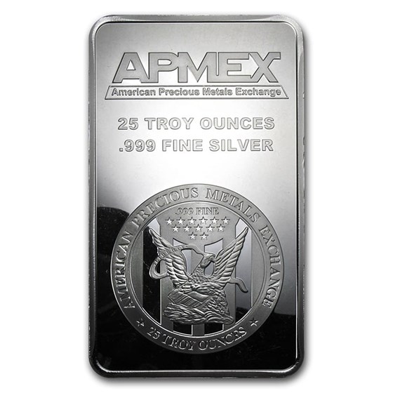 25 oz Silver Bar - Secondary Market 25 oz Silver Bar - Secondary Market